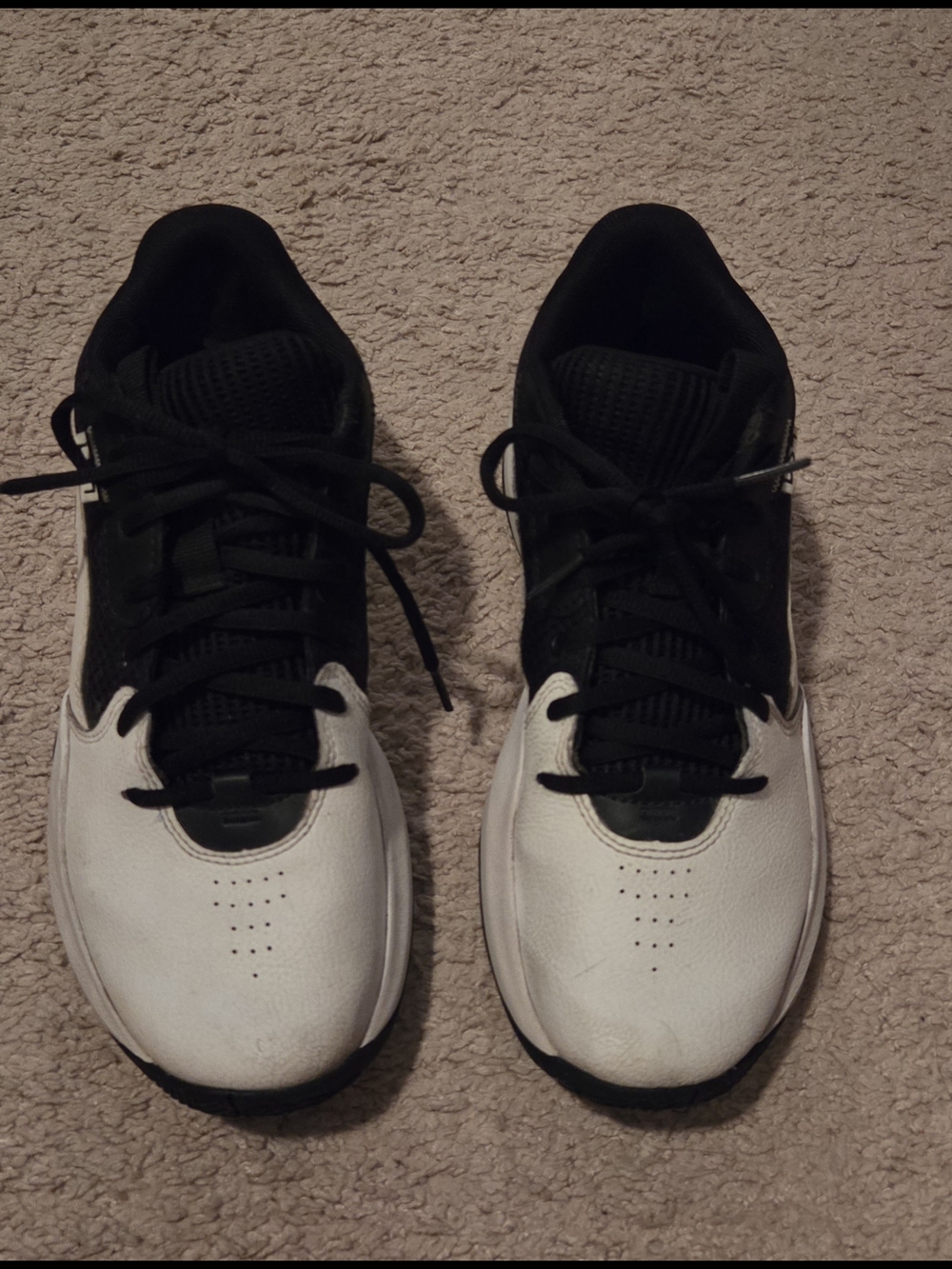 Under Armour Black and White Men's Athletic Sneakers